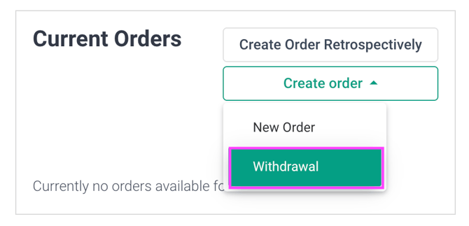 withdrawal